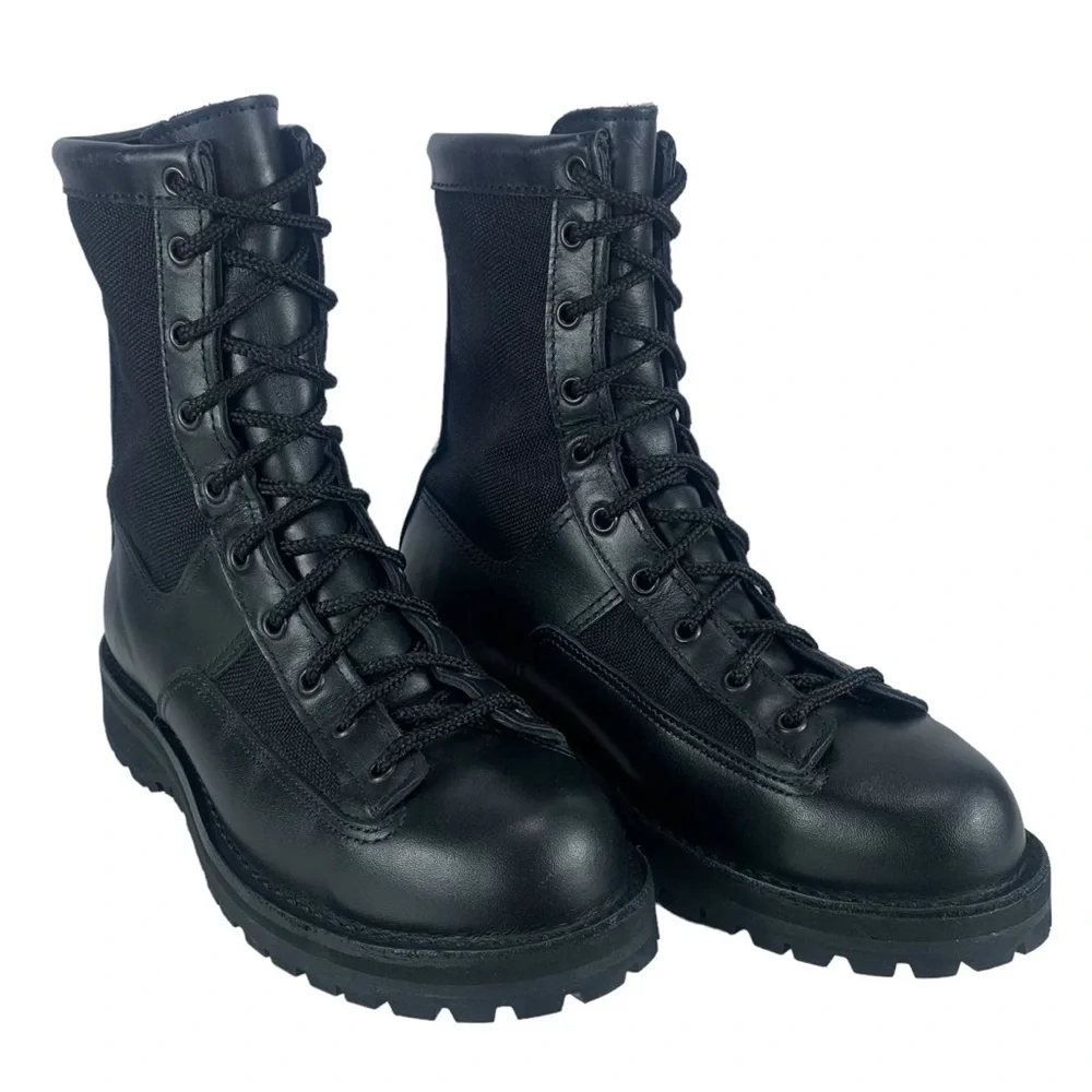 Danner Men 8D Gore‎ Tex 200g Insulated Black Leather Vibram USA Combat Boots